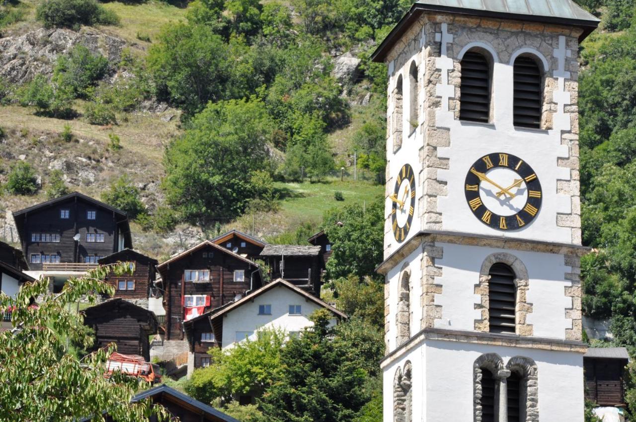 Apartamento Bergquell Haus D Blatten bei Naters Exterior foto