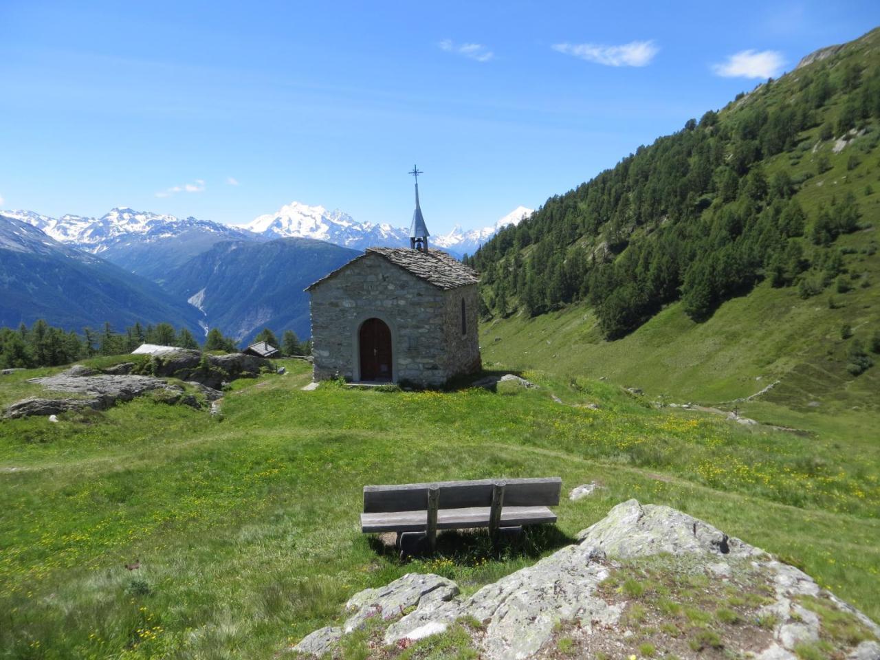 Apartamento Bergquell Haus D Blatten bei Naters Exterior foto