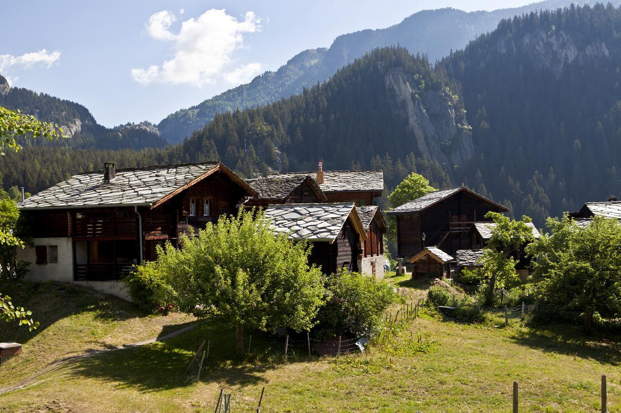 Apartamento Bergquell Haus D Blatten bei Naters Exterior foto