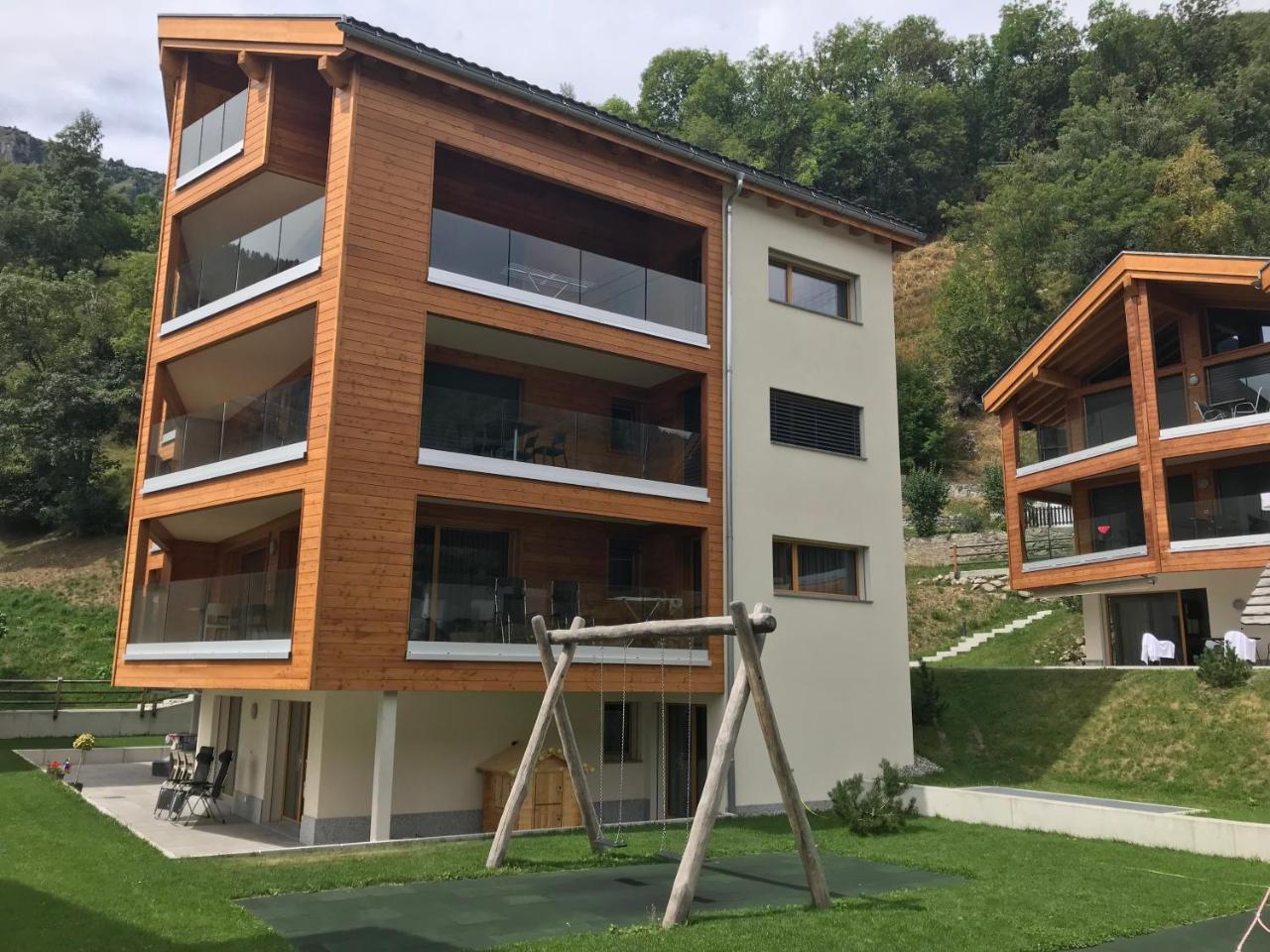 Apartamento Bergquell Haus D Blatten bei Naters Exterior foto